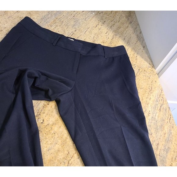Michael Kors Womens Size 10 Basics Pants Black Blue? Career Dress Trouser 34x31 - Picture 10 of 15